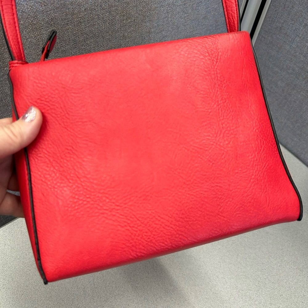 K.Carroll / Rachel Crossbody Vibrant Red vegan Leather bag / new